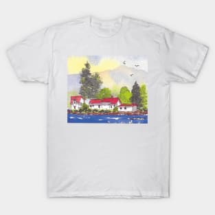 Alton Bay New Hampshire Island Cottages on Lake Winnipesaukee T-Shirt